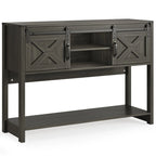 46 Console Table with Sliding Barn Door