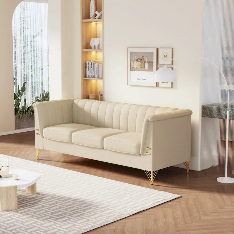 82.67 W Velvet Sofa