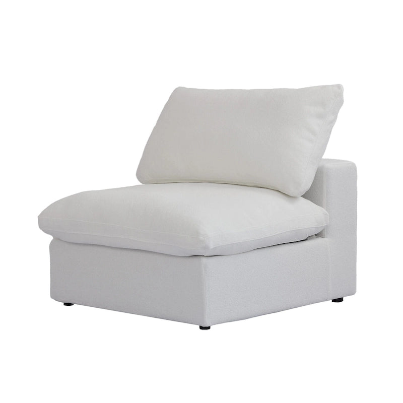 Commix Down Filled Corner Sectional Sofa 5-seats Couch with Ottoman