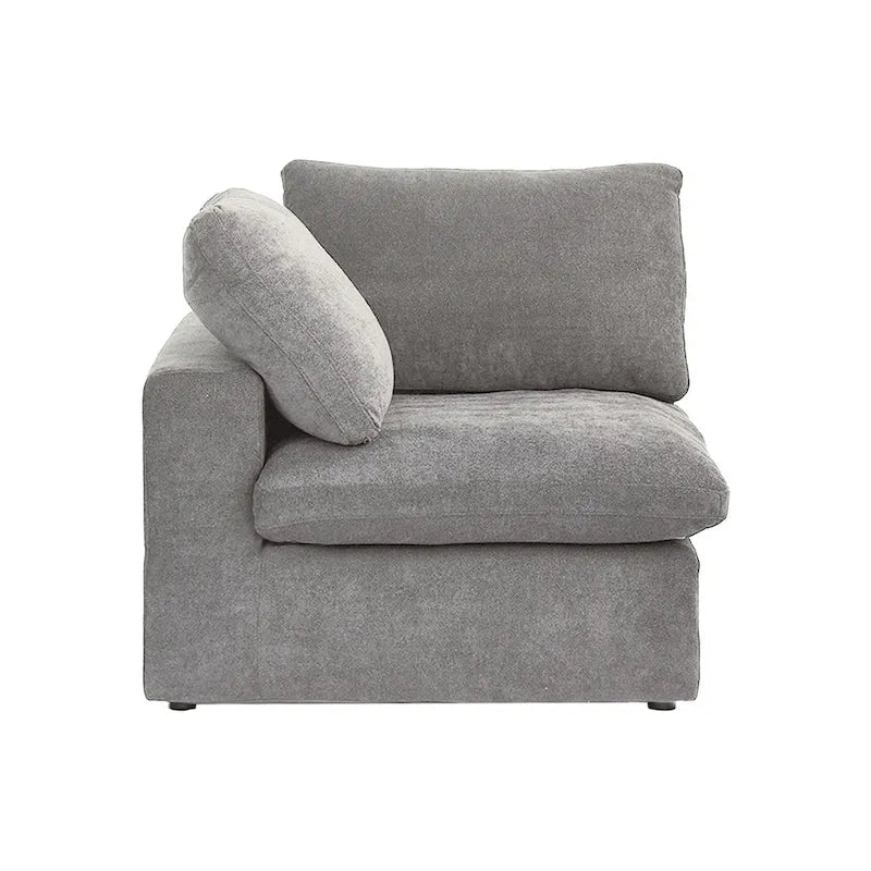 Commix Down Filled Corner Sectional Sofa 5-seats Couch with Ottoman