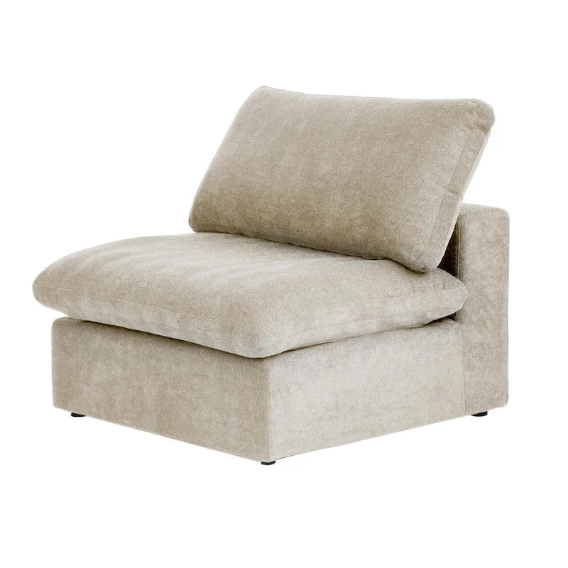 Commix Down Filled Corner Sectional Sofa 5-seats Couch with Ottoman