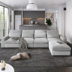 Modern Large L-Shape Sectional Convertible Sofa Couch with Reversible Chaise