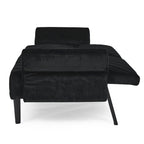 87 Velvet Convertible Folding Sofa Bed with Adjustable Armrests