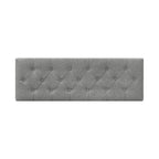 Mid-Century Modern Upholstered Storage Ottoman Button Tufted Fabric Storage Bench with Linen Seat