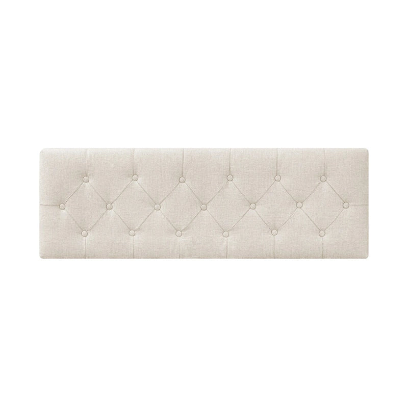 Mid-Century Modern Upholstered Storage Ottoman Button Tufted Fabric Storage Bench with Linen Seat