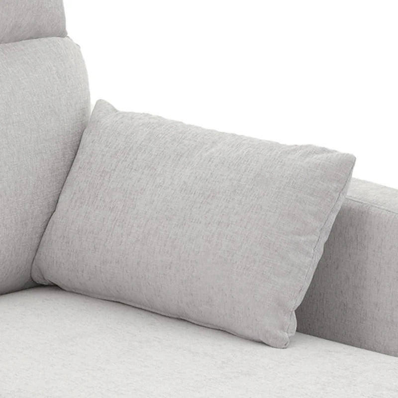 89 Chenille Sectional Sofa Couch With Extra Wide Chaise For Livingroom