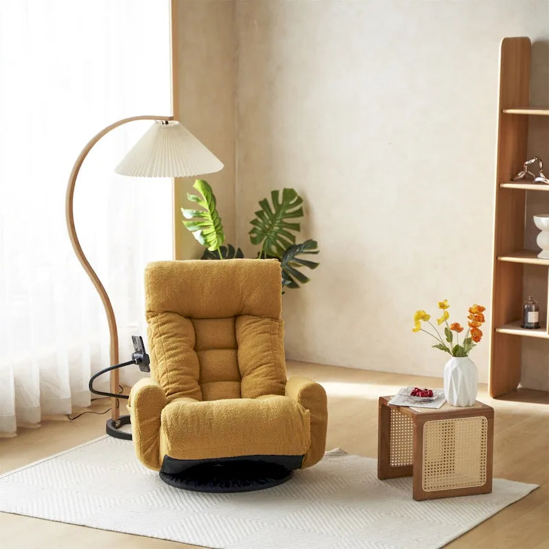 Swivel Leisure Chair with Adjustable Head and Waist