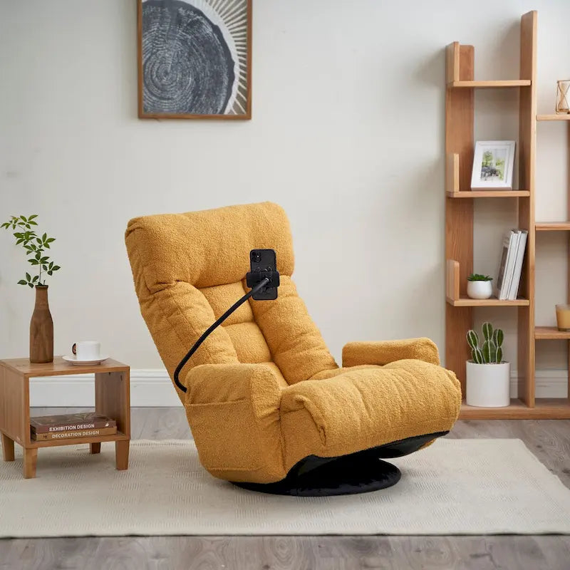 Swivel Leisure Chair with Adjustable Head and Waist