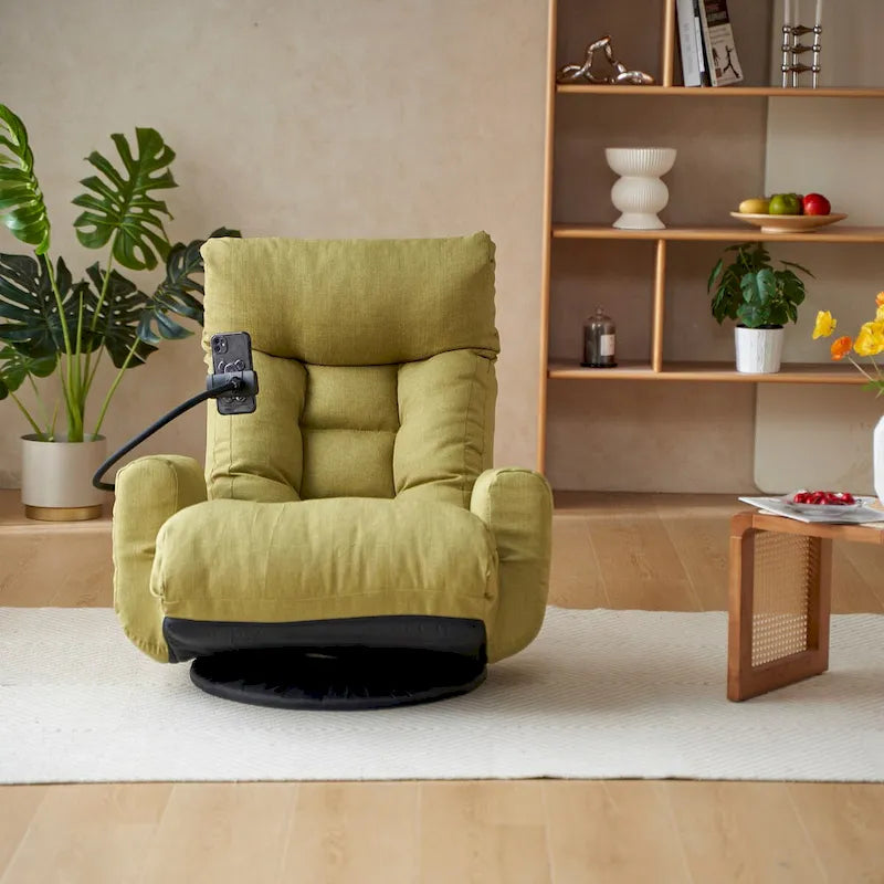 Swivel Leisure Chair with Adjustable Head and Waist