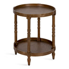 Kate and Laurel Bellport Round Wood Side Table
