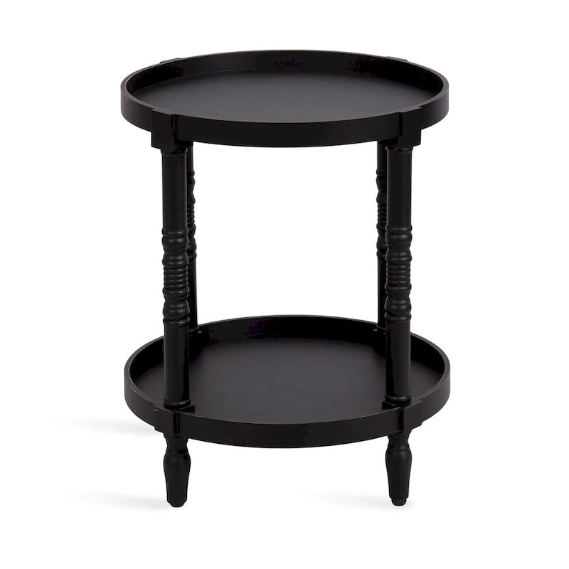 Kate and Laurel Bellport Round Wood Side Table