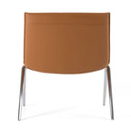 Modrest Cedric Modern Camel Vegan Leather Office Side Chair