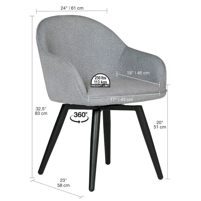 Studio Designs Home Dome Swivel Arm Chair