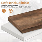 Pellebant Farmhouse Coffee Table with Hidden Storage Compartment
