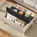 Pellebant Farmhouse Coffee Table with Hidden Storage Compartment