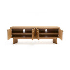 Studio London Oak Wood Zahra TV Stand for Wooden Entertainment Center
