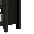 70 W TV Stand with Open Shelves and Cable Management