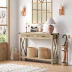Entryway Table, Console Table Wood Sofa Table with Storage Drawers