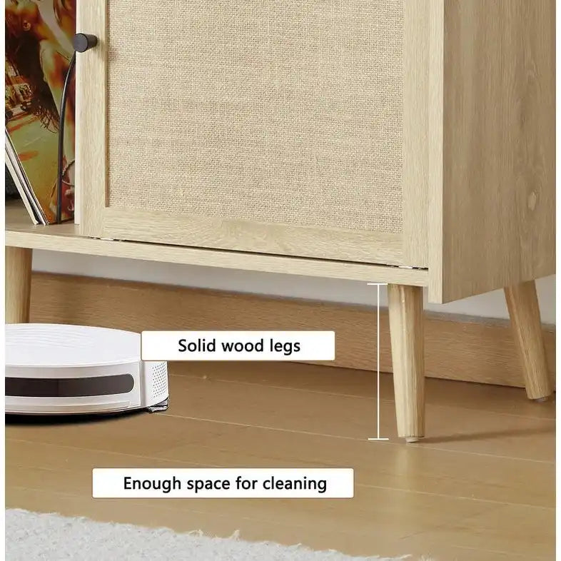 Large Record Player Stand - 48.42D x 15.74W x 29.52H