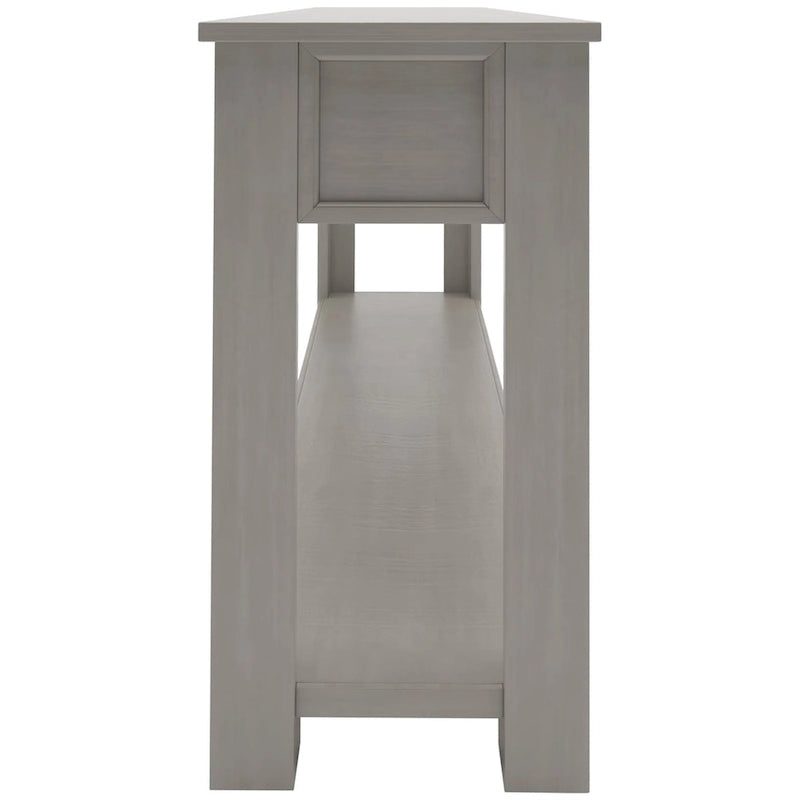 Console Table/Sofa Table with Storage Drawers and Bottom Shelf for Entryway Hallway