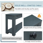 Console Table/Sofa Table with Storage Drawers and Bottom Shelf for Entryway Hallway