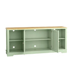 70-inch Extra-Wide Rustic TV Stand for 80 TVs - Natural Wood Finish