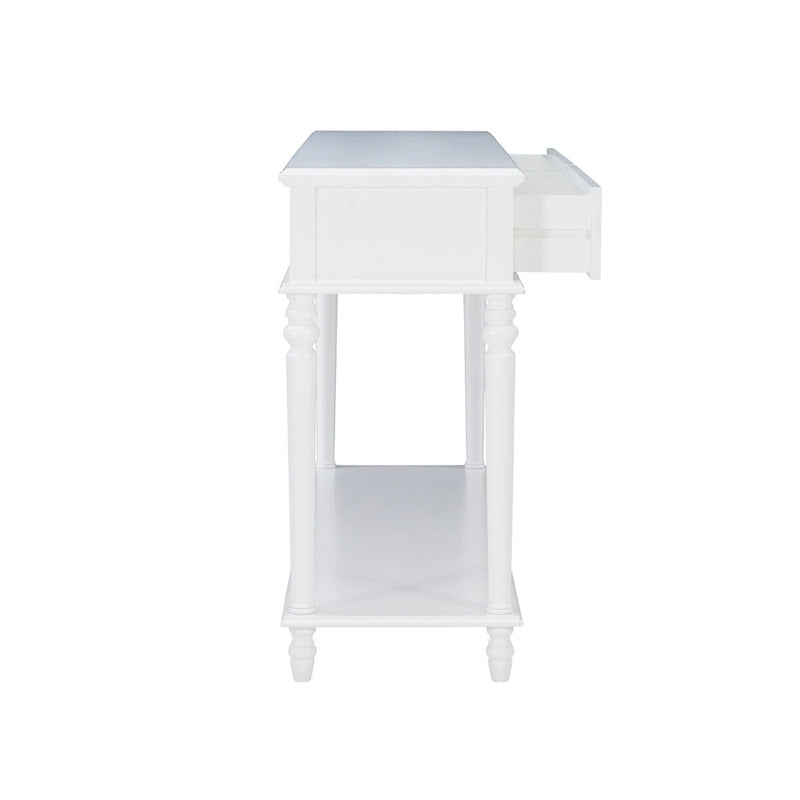 Jowin White Wood Console Table