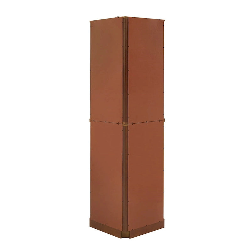 6 Shelf Corner Curio Display Cabinet with Lights