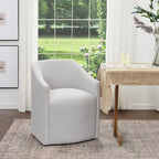 KINWELL 25 Performance Fabric Upholstered Rolling Dining Armchair