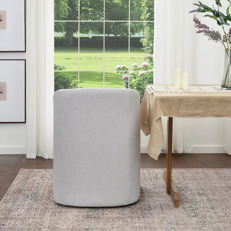 KINWELL 25 Performance Fabric Upholstered Rolling Dining Armchair