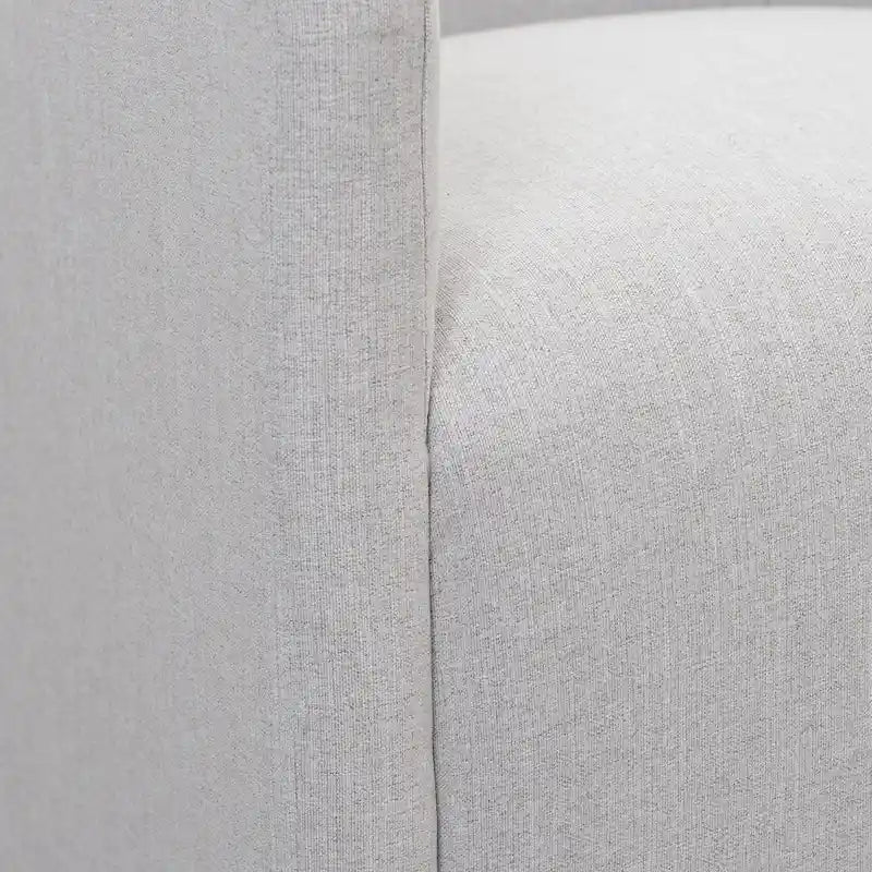 KINWELL 25 Performance Fabric Upholstered Rolling Dining Armchair