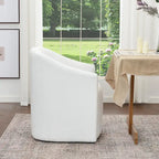 KINWELL 25 Performance Fabric Upholstered Rolling Dining Armchair