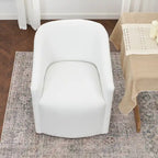 KINWELL 25 Performance Fabric Upholstered Rolling Dining Armchair