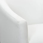 KINWELL 25 Performance Fabric Upholstered Rolling Dining Armchair