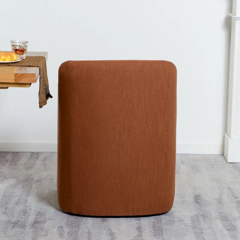 KINWELL 25 Performance Fabric Upholstered Rolling Dining Armchair