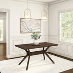 Plank and Beam Verso Cross Leg Rectangular Dining Table - 60