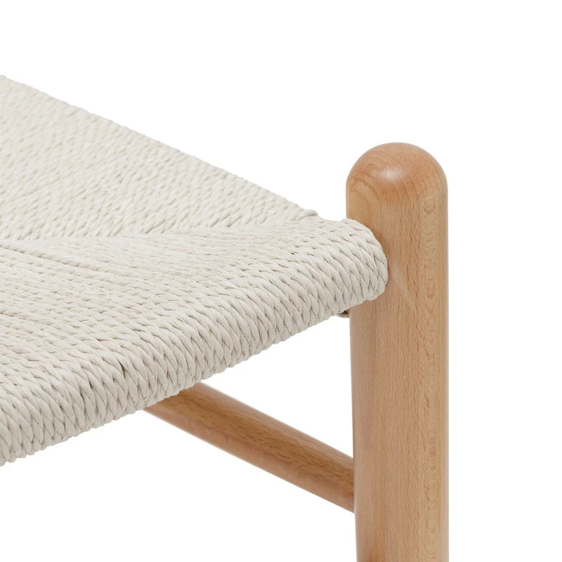 Poly & Bark Weave Chairs - Solid Wood Frame (Set of 2)