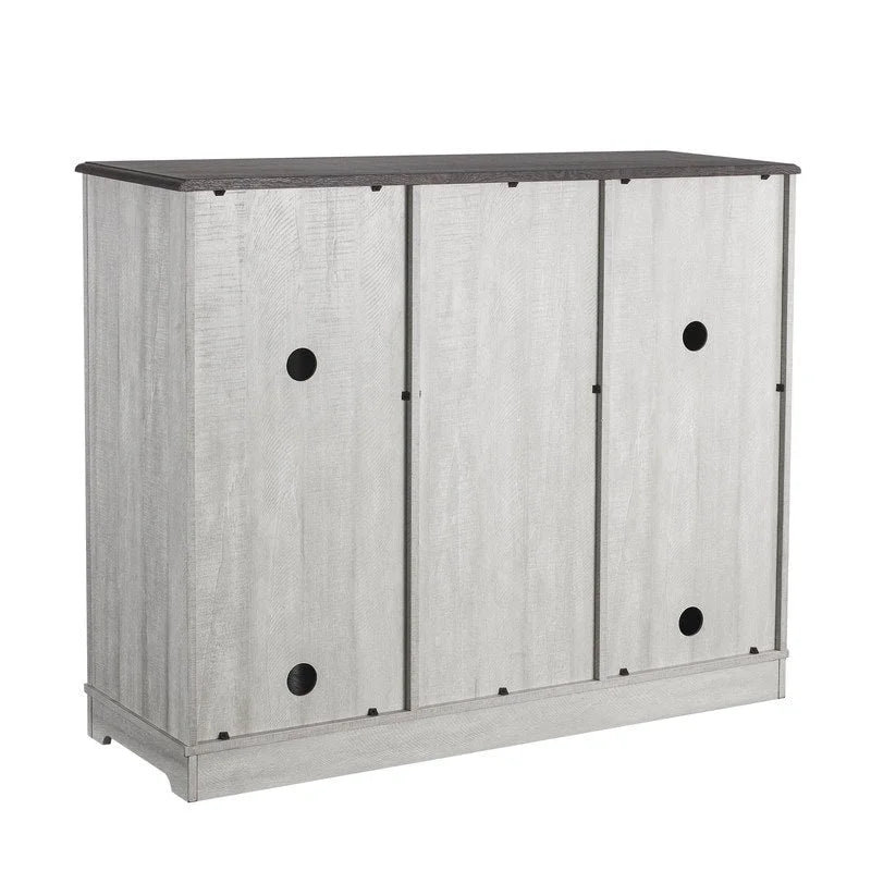 47 in. Modern X-Door Wine Cabinet w/ Built-in Wine Rack - 47 in Width