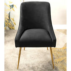 Mid Century Velvet Upholstered Dining Chair