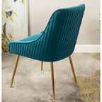 Mid Century Velvet Upholstered Dining Chair