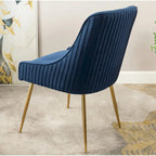 Mid Century Velvet Upholstered Dining Chair