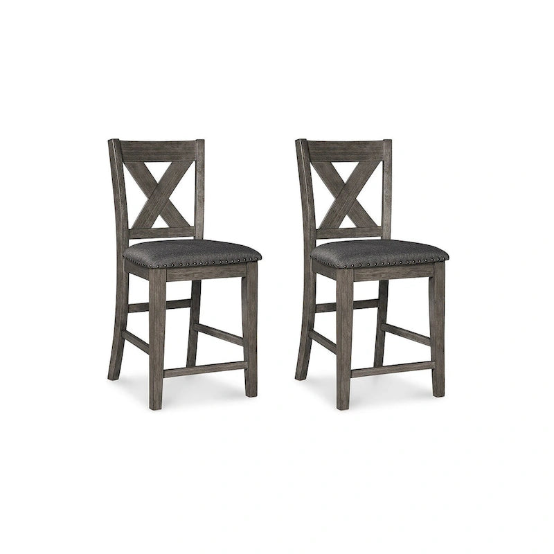Signature Design by Ashley Caitbrook Gray 5-Piece Counter Height Dining Package