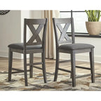 Signature Design by Ashley Caitbrook Gray 5-Piece Counter Height Dining Package