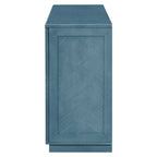 60 Dining Buffet And Sideboard with 4 Doors, Adjustable Shelves, and Handles