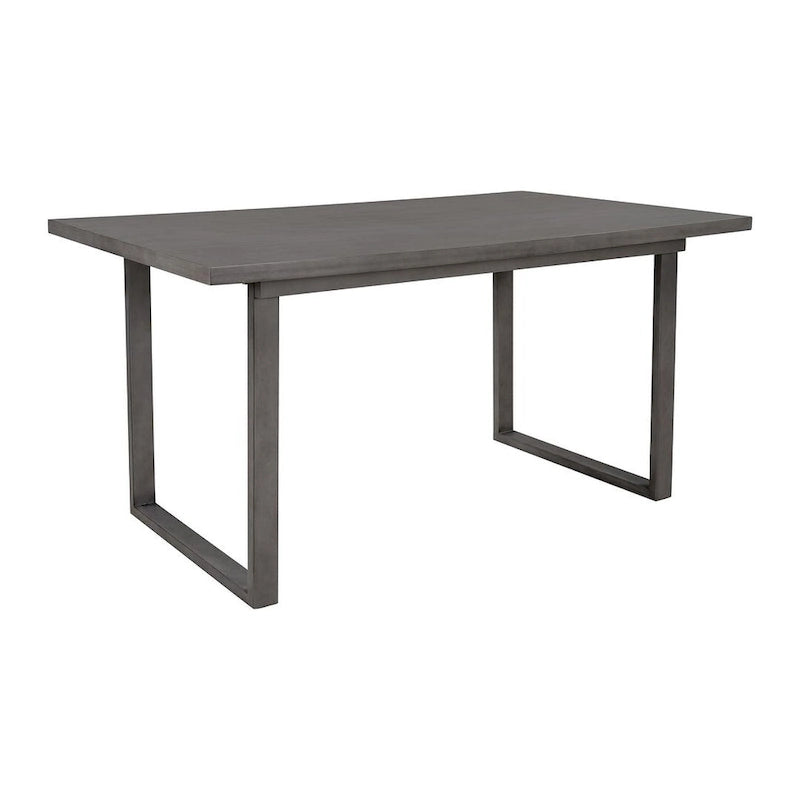 60 Rectangular Solid Wood Dining Table with 4 Upholstered Chairs and Bench