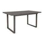 60 Rectangular Solid Wood Dining Table with 4 Upholstered Chairs and Bench