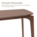 Mid-century Walnut Wood Counter Height Table
