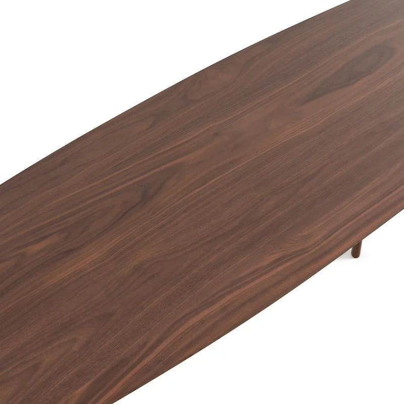 Mid-century Walnut Wood Counter Height Table