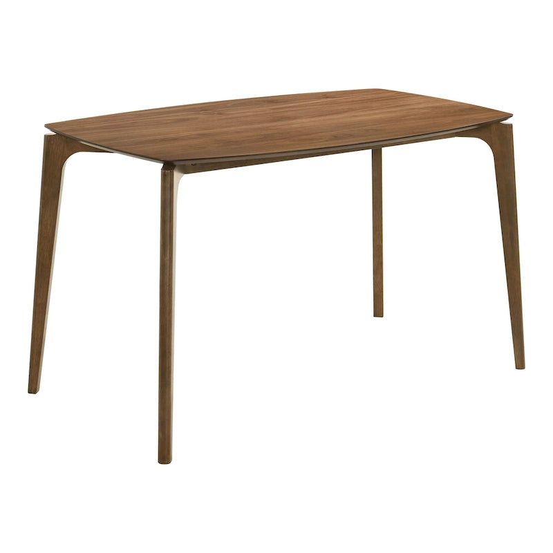 Mid-century Walnut Wood Counter Height Table