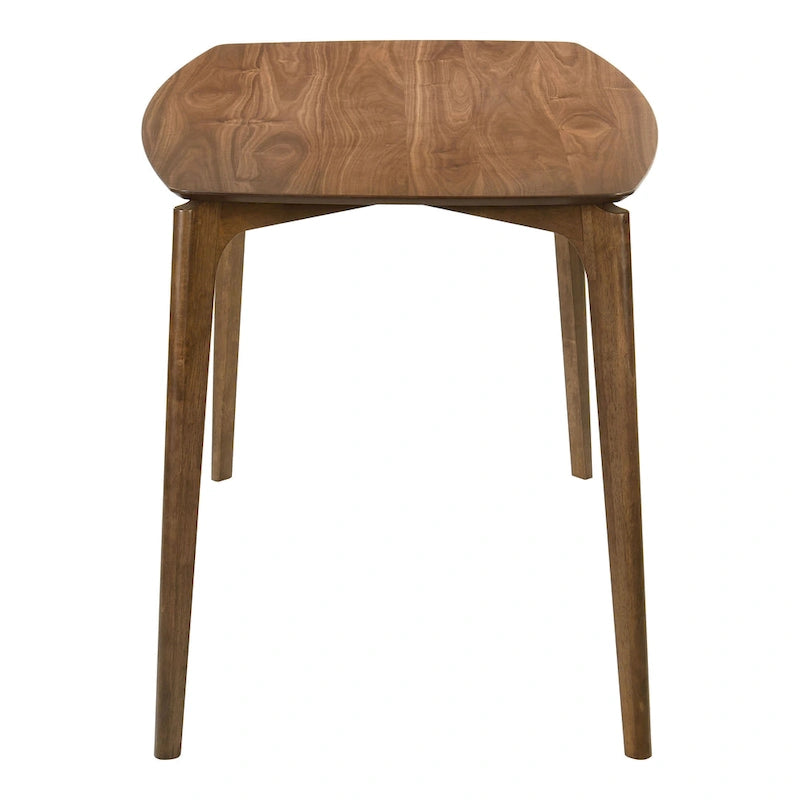 Mid-century Walnut Wood Counter Height Table